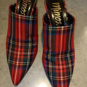 Tartan Plaid Mule Heels